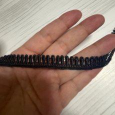 画像5: 【1点限り】ケミカルレース　ティアードロップ柄　ブラック　幅1.2cm　5ｍ　日本製 (5)