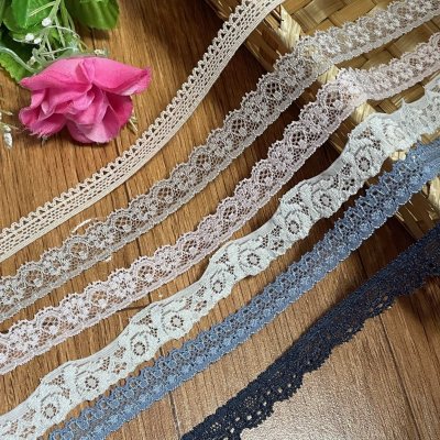 画像2: 【クリックポスト送料無料】計18m細幅国産ストレッチレース6種セット（3m×6本）