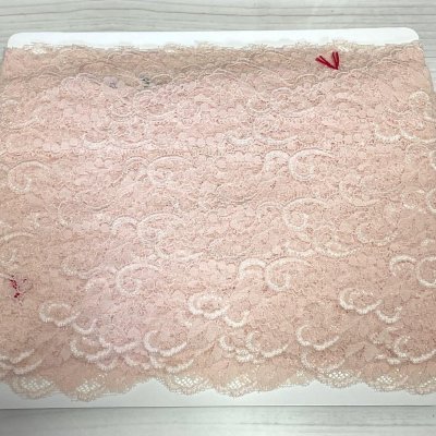 画像3: 【クリックポストで発送】たっぷり65ｍ！幅3.8cm小花柄リバーストレッチレース　ベージュピーチ