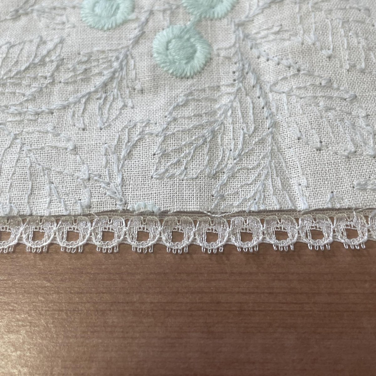 画像9: 【極細レース】ラッセルレース　オフホワイト　５ｍ！幅1.1cm日本製 (9)