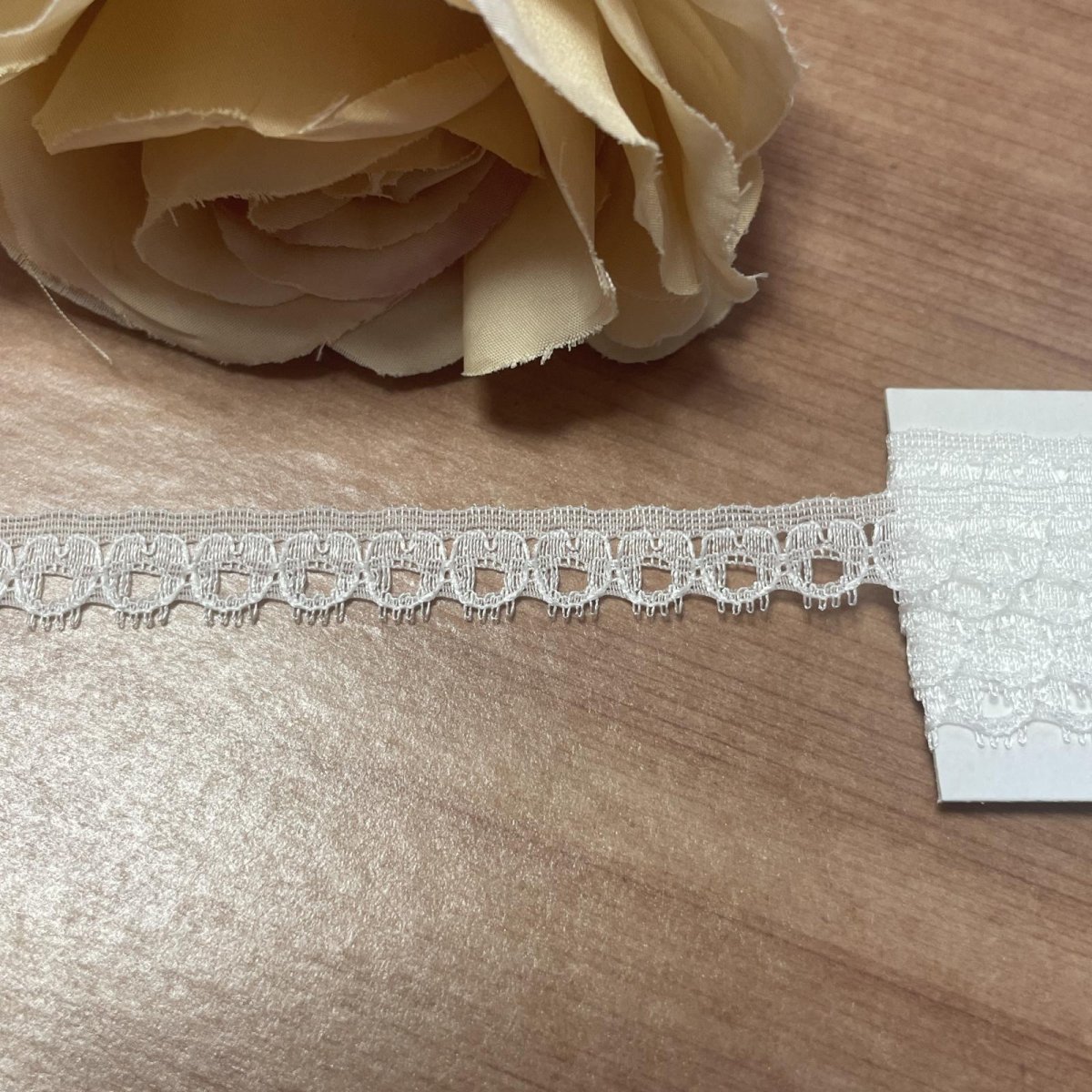 画像7: 【極細レース】ラッセルレース　オフホワイト　５ｍ！幅1.1cm日本製 (7)