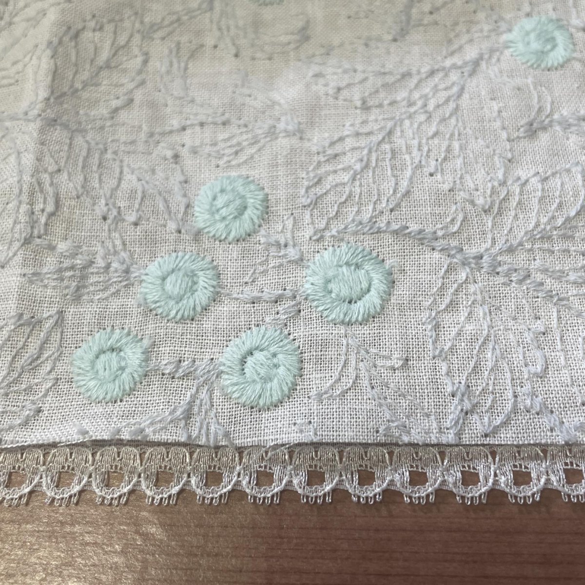 画像8: 【極細レース】ラッセルレース　オフホワイト　５ｍ！幅1.1cm日本製 (8)