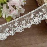 チュールレース：幅5cm以下 - レースのお店 ななか