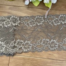 画像6: 【クリックポスト送料無料】1100円!ベージュブラウン系ラッセルストレッチレース2m×３点セット高品質な日本製 (6)