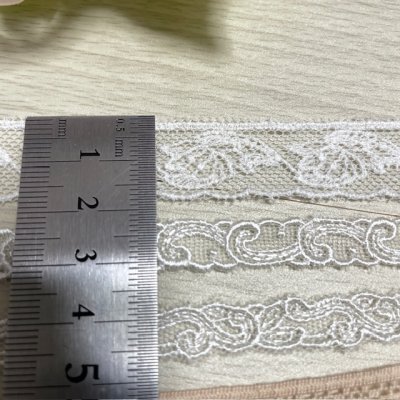 画像1: 【クリックポスト送料無料】計12m細幅国産レース6種セット（2m×6本）