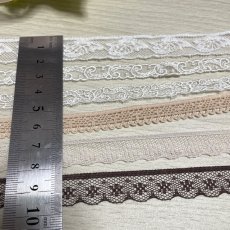 画像4: 【クリックポスト送料無料】計12m細幅国産レース6種セット（2m×6本） (4)
