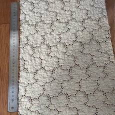 画像6: 350円!【日本製】刺繍レース生地 25cm×38cm シャーリング花柄 (6)