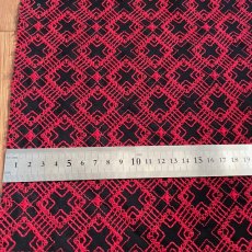 画像5: 350円!【日本製】刺繍レース生地 27cm×50cm 幾何学クロス柄 (5)