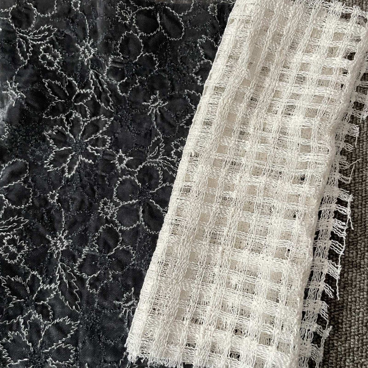 画像5: 送料無料【日本製】刺繍レース生地　10柄 (5)