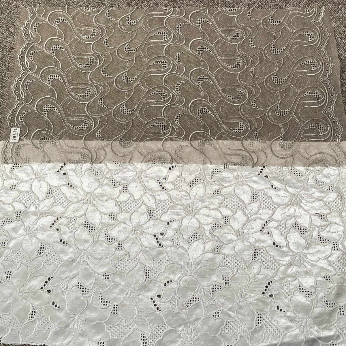 画像7: 【送料無料】　刺繍レース生地　10柄 (7)