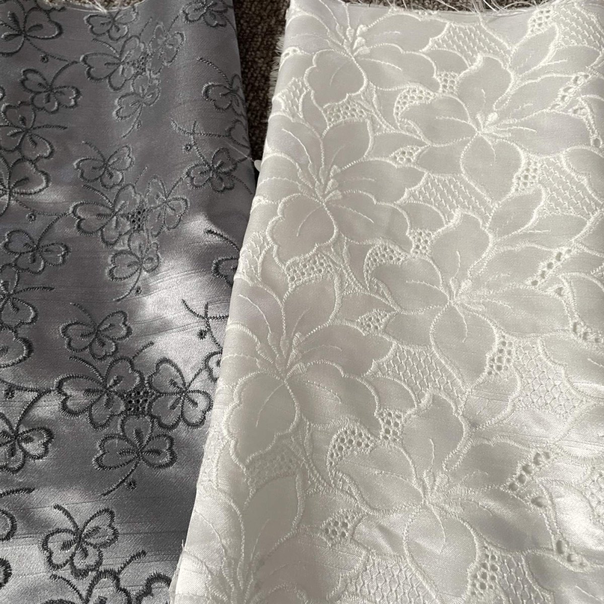 画像4: 【送料無料】　刺繍レース生地　10柄 (4)