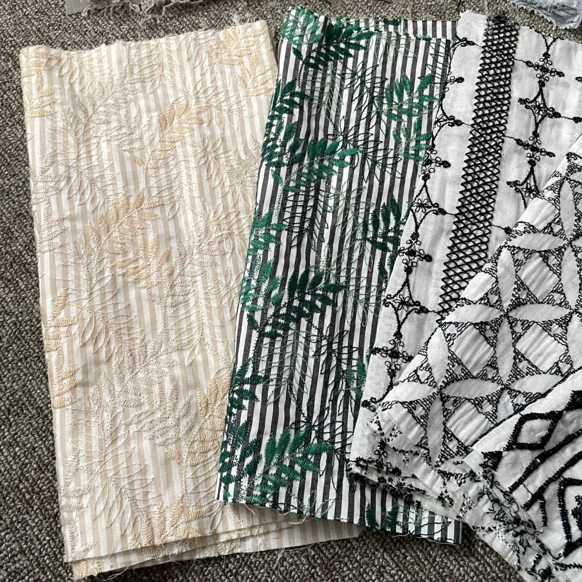 画像6: 【送料無料】　刺繍レース生地　10柄 (6)