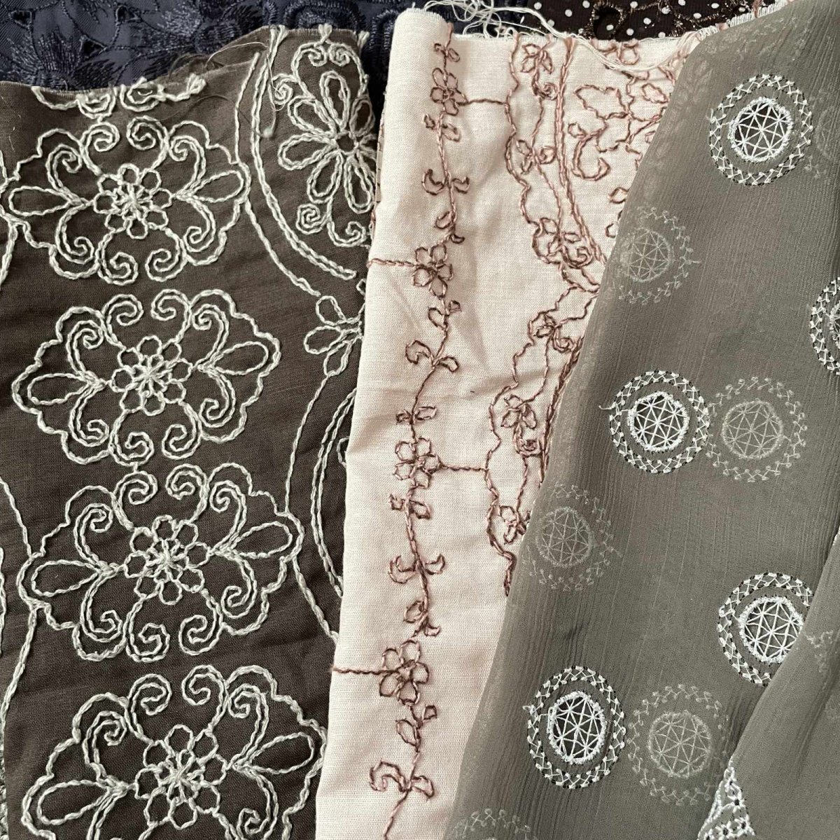 画像6: 【送料無料】　刺繍レース生地　10柄 (6)