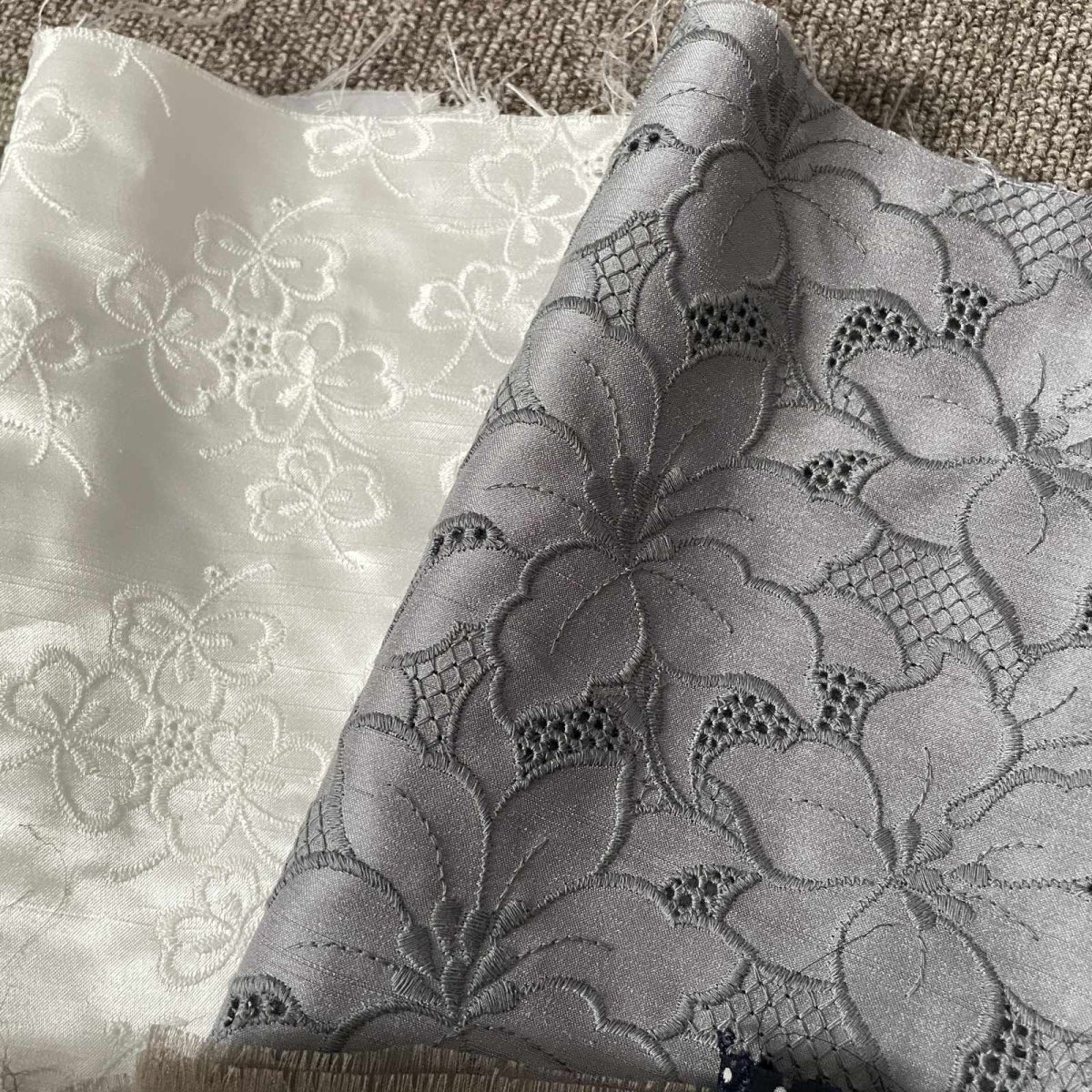 画像4: 【送料無料】　刺繍レース生地　10柄 (4)