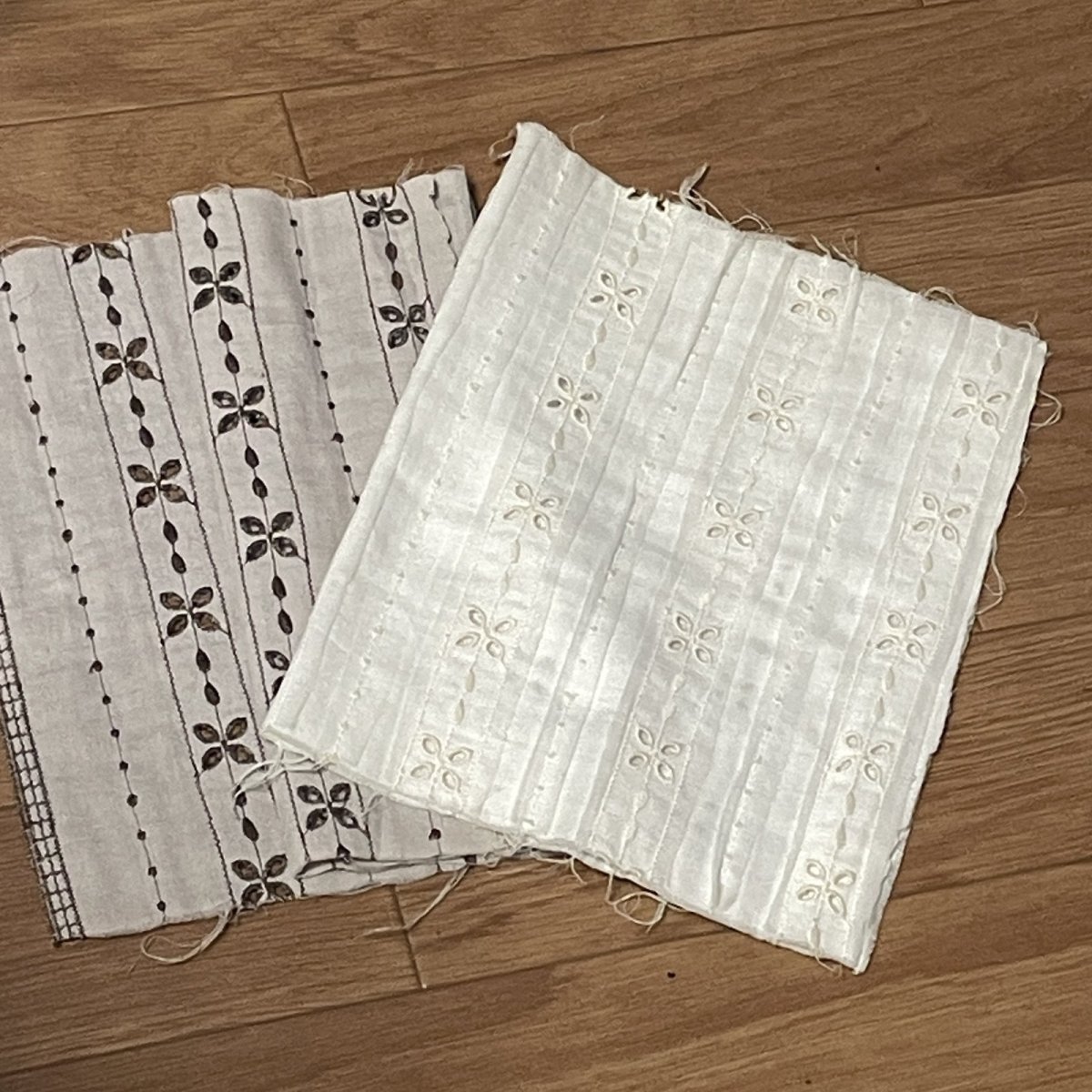 画像6: 【送料無料】　刺繍レース生地　10柄　黄色うろこ柄 (6)