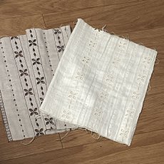 画像6: 【送料無料】　刺繍レース生地　10柄　黄色うろこ柄 (6)