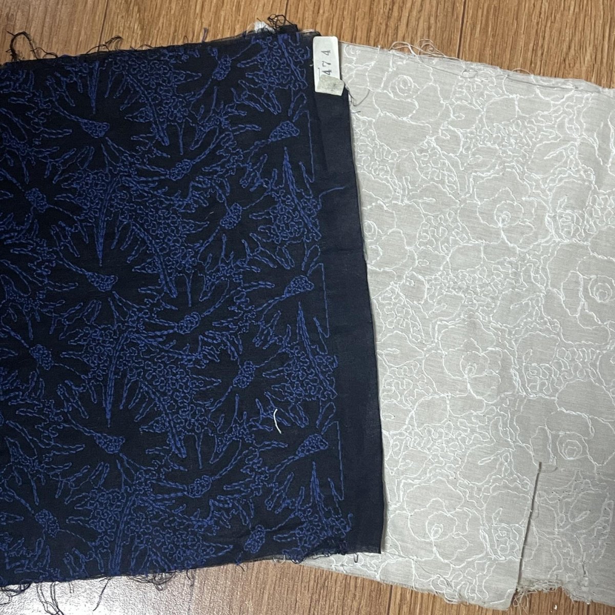 画像6: 【送料無料】　刺繍レース生地　10柄　サークル柄　ベルベット風はぎれ (6)