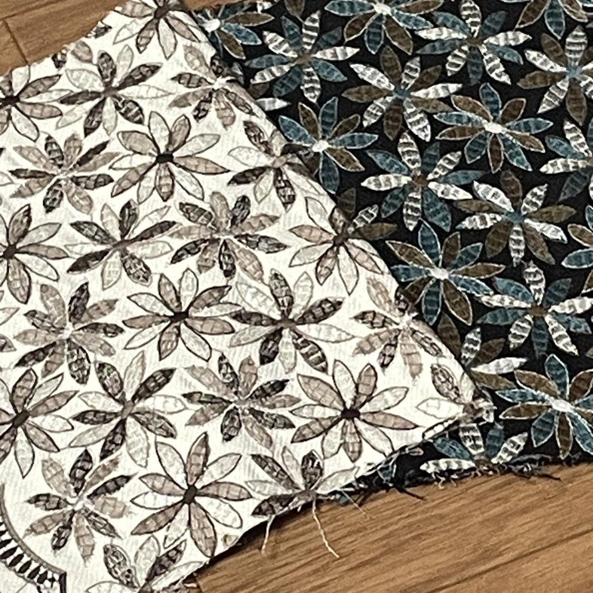 画像3: 【送料無料】　刺繍レース生地　10柄　黄色うろこ柄 (3)