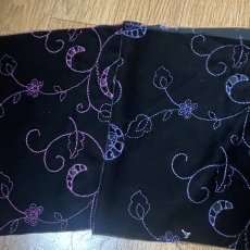 画像5: 【送料無料】　刺繍レース生地　10柄　サークル柄　ベルベット風はぎれ (5)