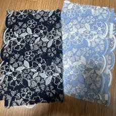 画像2: 【送料無料】　刺繍レース生地　10柄　 (2)