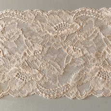 画像3: 【美しいリバーレース】ストレッチリバーレース　上品なピンク　幅16.8cm　花柄　 (3)