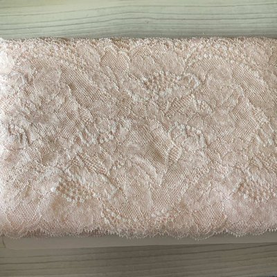 画像3: 【美しいリバーレース】ストレッチリバーレース　上品なピンク　幅16.8cm　花柄　