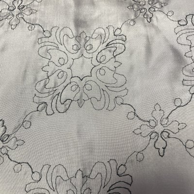 画像2: 【日本製】刺繍レース生地　約17cm×約100cm　ゼブラ風柄起毛生地