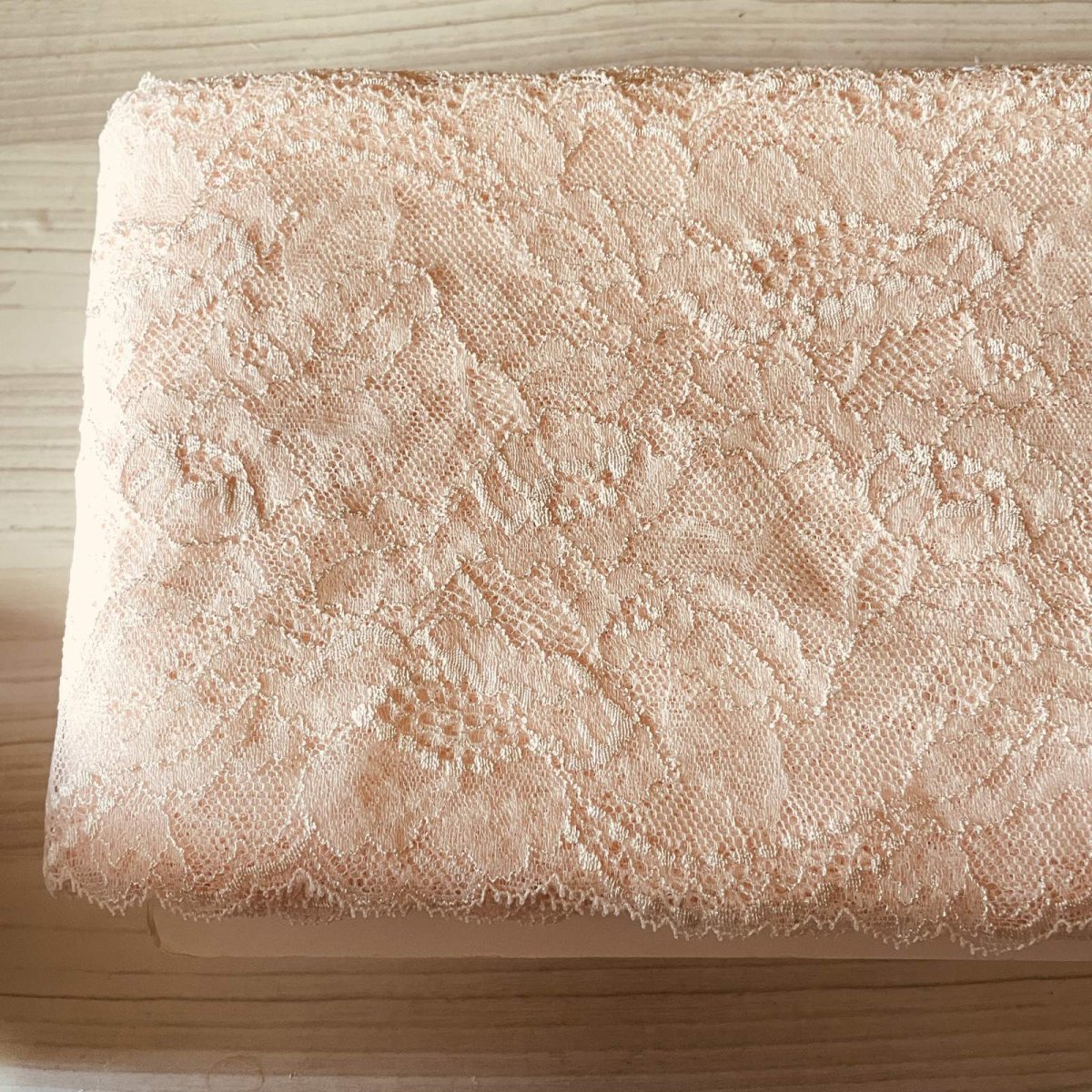 画像5: 【美しいリバーレース】ストレッチリバーレース　上品なピンク　幅16.8cm　花柄　 (5)