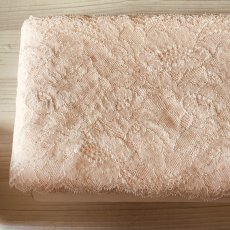 画像5: 【美しいリバーレース】ストレッチリバーレース　上品なピンク　幅16.8cm　花柄　 (5)