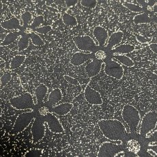 画像3: 【日本製】刺繍レース生地　約25cm×約100cm　ラメ花柄刺繍レース　 (3)