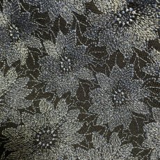 画像4: 【日本製】刺繍レース生地　約25cm×約100cm　花柄刺繍レース　ネイビーラメ (4)