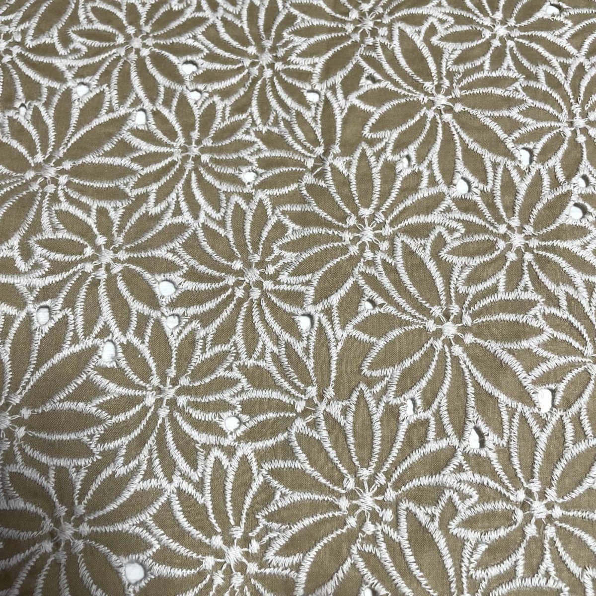 画像3: 【日本製】刺繍レース生地　約25cm×約45cm×2色　花柄刺繍レース紺ピンクとベージュ　 (3)