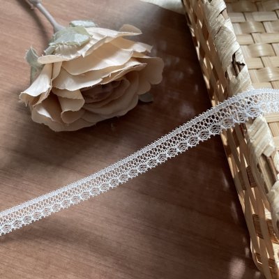 画像3: リバーレース　オフホワイト　3歳で美しいデザイン　幅1cm　1m