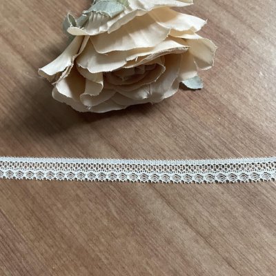 画像2: リバーレース　オフホワイト　3歳で美しいデザイン　幅1cm　1m