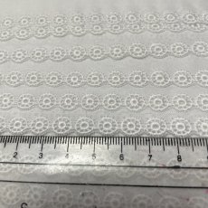 画像7: 反売り6ｍ巻！幅２cm　車輪柄綿レース　白　日本製 (7)