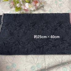 画像3: 【日本製】刺繍レース生地　計165cm　4枚組　きれいな刺繍レース　ブラック (3)