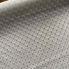 画像2: 【高品質な日本製】約幅110ｃｍ！広幅綿レース　四角柄オフホワイト　2m (2)