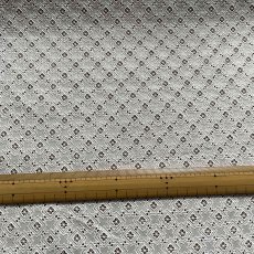 画像5: 【高品質な日本製】約幅110ｃｍ！広幅綿レース　四角柄オフホワイト　2m (5)
