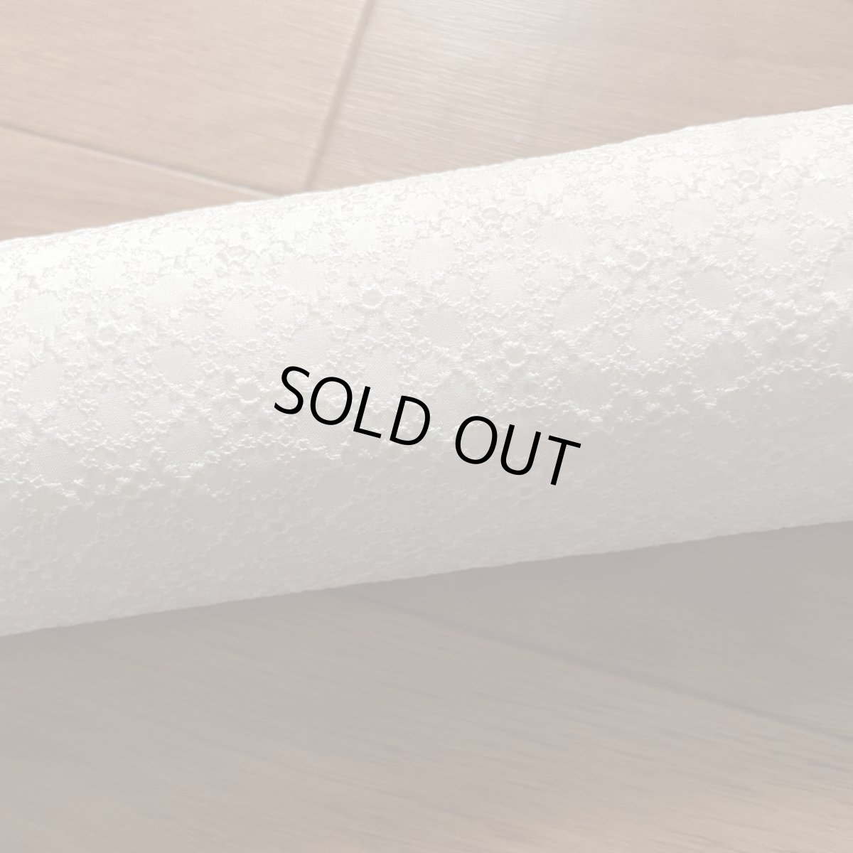 画像1: 【高品質な日本製】約幅110ｃｍ！広幅綿レース　小花柄オフホワイト　3.5m (1)