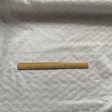 画像5: 【高品質な日本製】約幅110ｃｍ！広幅綿レース　ひし形ドット柄オフホワイト　5m (5)