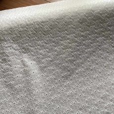 画像3: 【高品質な日本製】約幅110ｃｍ！広幅綿レース　小花柄オフホワイト　3.5m (3)