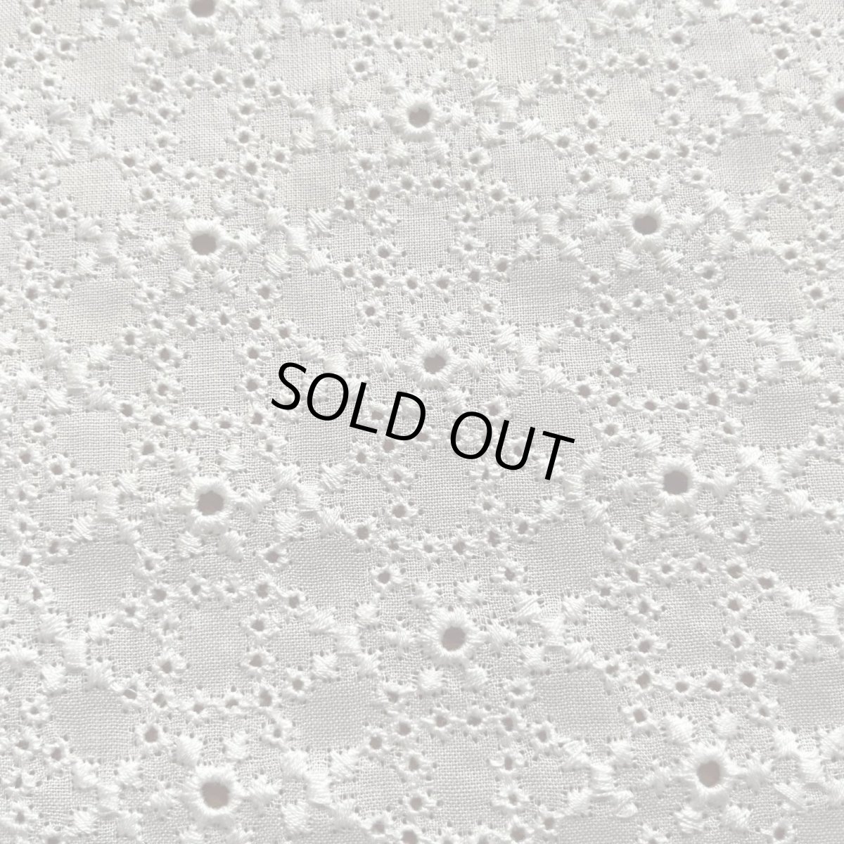 画像7: 【高品質な日本製】約幅110ｃｍ！広幅綿レース　小花柄オフホワイト　3.5m (7)