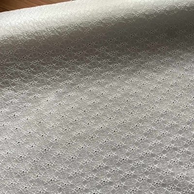 画像2: 【高品質な日本製】約幅110ｃｍ！広幅綿レース　小花柄オフホワイト　3.5m