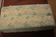 画像4: 【日本製】ラッセルストレッチレース　イエローグリーン　幅17.2cm　薔薇柄　高品質な日本製　3m (4)