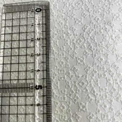 画像1: 【高品質な日本製】約幅110ｃｍ！広幅綿レース　サークルレース　オフホワイト　3.5m