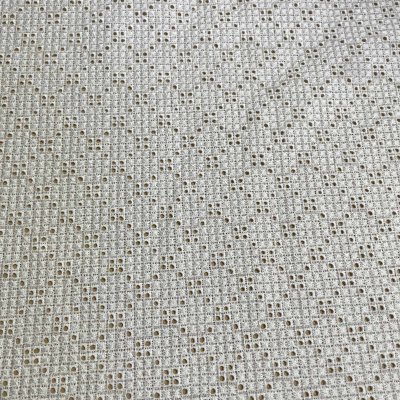 画像2: 【高品質な日本製】約幅110ｃｍ！広幅綿レース　スクエア柄オフホワイト　4.4m