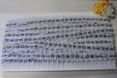 画像7: 日本製両山フリルラッセルレース　ブラック　幅2.6ｃｍリボン通し風フリル加工　3ｍ (7)