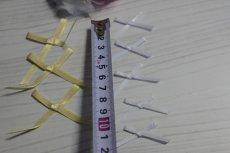 画像4: 【1点限り】8個セット！幅3.5cmリボンモチーフ　イエローとホワイト　ハンドメイドに (4)