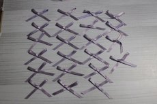 画像1: 【1点限り】22個セット！幅6cmリボンモチーフ　パープル　ハンドメイドに (1)