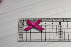 画像2: 【1点限り】17個セット！幅3.5cmリボンモチーフ　ターコイズグリーンと濃いピンク　ハンドメイドに (2)